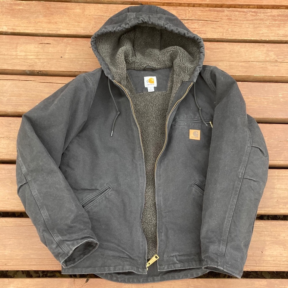 Carhartt jacket hooded jacket heavy duty veg style